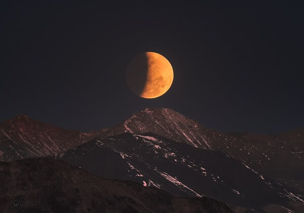 Лунное затмение фото