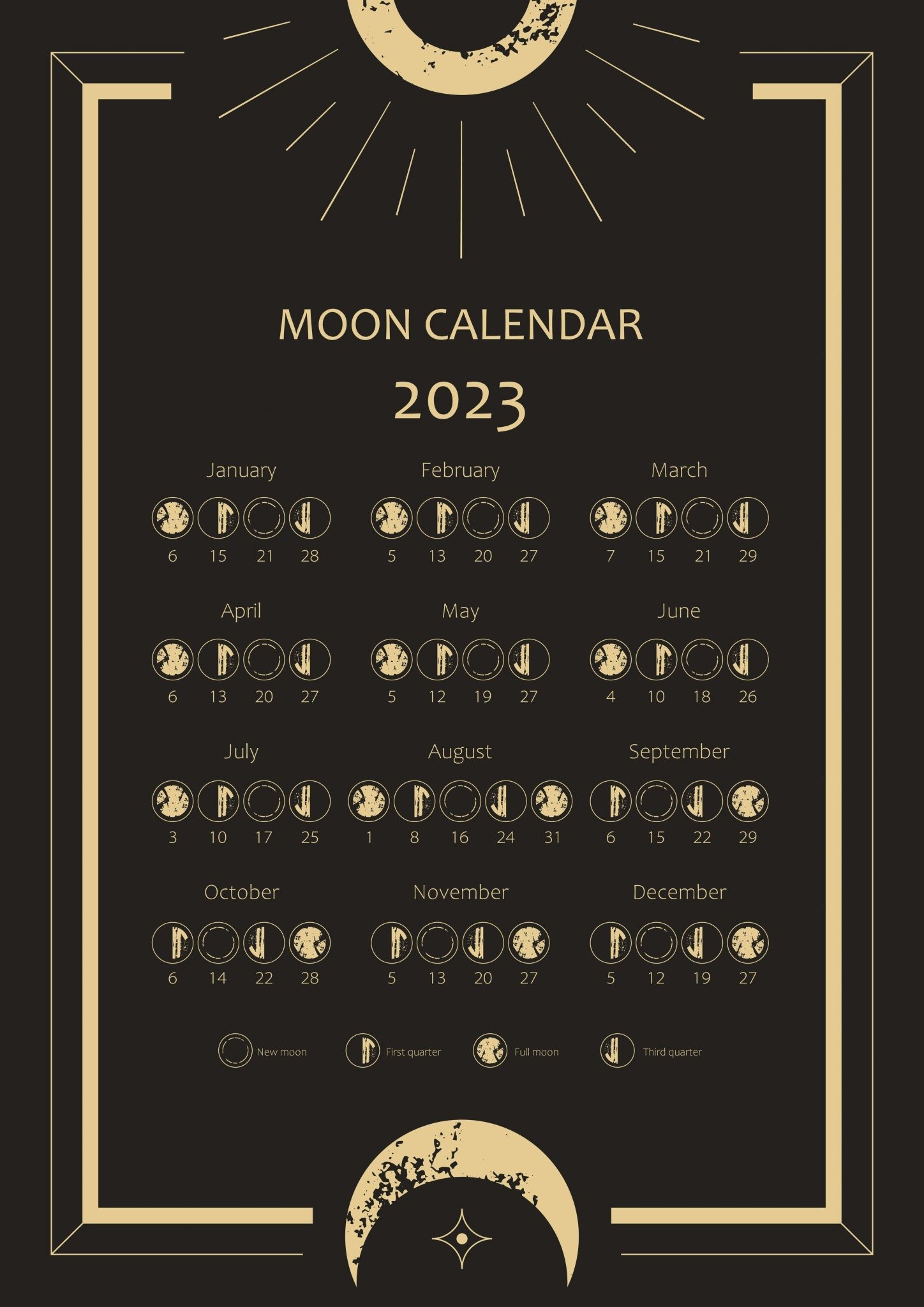 Календарь моон. Фазы Луны на 2023 год. Moon Calendar. Календарь 2023 с фазами Луны. Календарь полнолуний 2023.